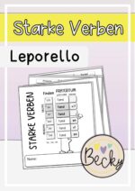 Starke Verben Leporello (Merkblatt, Faltheft)