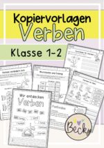 Verben entdecken (Kopiervorlagen Klasse 1 und 2)