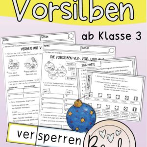 Verben mit Vorsilben (Kopiervorlagen, Wortkarten)
