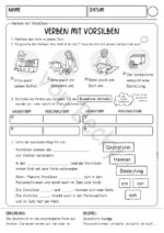 Verben mit Vorsilben (Kopiervorlagen, Wortkarten) – Bild 2