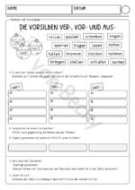 Verben mit Vorsilben (Kopiervorlagen, Wortkarten) – Bild 3