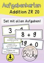 Aufgabenkarten Addition ZR 20 (alle Aufgaben!)
