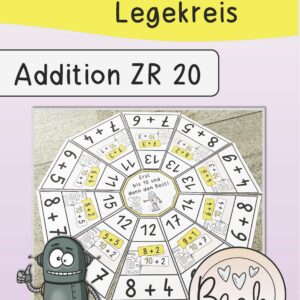 Legekreis Zehnerstopp Addition (Zehnerüberschreitung ZR 20)