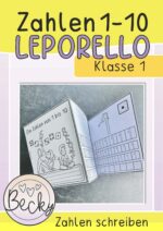 Leporello Zahlen 1 bis 10