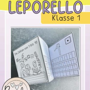 Leporello Zahlen 1 bis 10