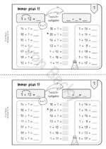 Kernaufgaben, Nachbaraufgaben Addition bis 20 (Heftchen) – Bild 4