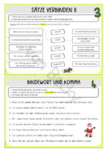 Bindewörter: Übungskartei 22 Karten inkl. Laufzettel – Bild 4