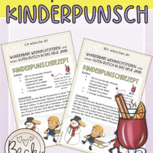 Feriengruß Kinderpunsch (Weihnachtsferien, Neujahr)