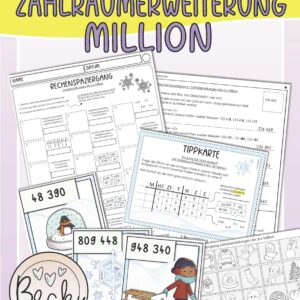 Rechenspaziergang (Winter, Zahldarstellungen Million)