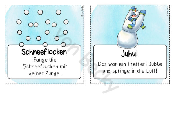 Bewegungspaket Schneemann (Bewegungsbingo, Bewegungsgeschichte) – Bild 9