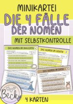 Minikartei : 4 Fälle der Nomen
