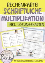 Rechenkartei schriftliche Multiplikation
