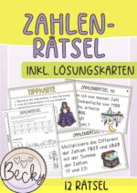 Zahlenrätsel Klasse 4