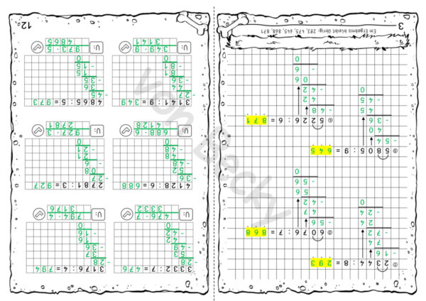 Übungsheft, Arbeitsheft zur schriftlichen Division – Bild 11