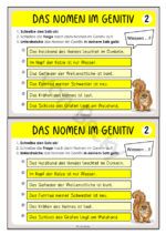 Minikartei : 4 Fälle der Nomen – Bild 2