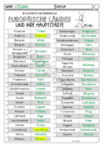 Europas Länder und Hauptstädte (5 Anlegespiele, 2 Arbeitsblätter) – Bild 7