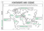 Kontinente und Ozeane Arbeitsblatt – Bild 3