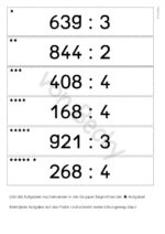 Große Aufgaben Multiplikation und Division (nach schriftlicher Division) – Bild 3