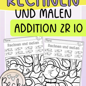 Rechnen und malen ZR 10 (Ergebnisse bis 8)
