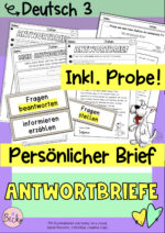 Antwortbriefe schreiben (persönlicher Brief, inkl. Probe)
