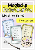 Magisches Rechnen Subtraktion bis 100 (mit oder ohne ZU)
