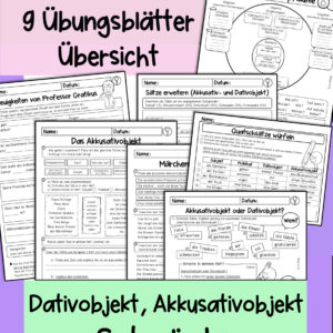 Satzglieder: Dativobjekt, Akkusativobjekt (Ergänzungen)