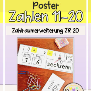 Poster, Karten zur Zahlraumerweiterung bis 20