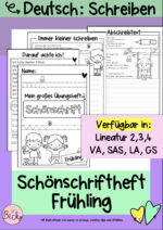 Schönschreibheft Frühling (Schönschrift, Schreibschrift)