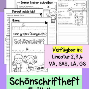 Schönschreibheft Frühling (Schönschrift, Schreibschrift)