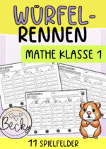 Würfelrennen Mathe Klasse 1 (11 Spielfelder, ZR 20)