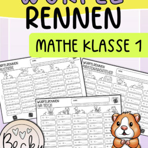 Würfelrennen Mathe Klasse 1 (11 Spielfelder, ZR 20)