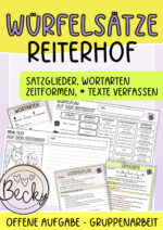 Würfelsätze (offene Aufgabe: Reiterhof)
