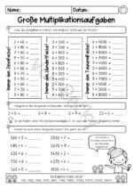 Schriftliche Multiplikation schrittweise erarbeiten und üben – Bild 3