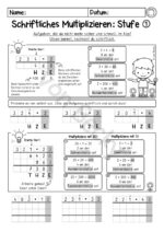 Schriftliche Multiplikation schrittweise erarbeiten und üben – Bild 4