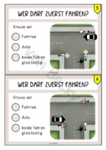Übungskarten Vorfahrt bei Verkehrszeichen – Bild 3