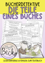 Bücherdetektive: Lesekonferenz zu den Teilen eines Buches (Lektüre)