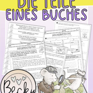 Bücherdetektive: Lesekonferenz zu den Teilen eines Buches (Lektüre)