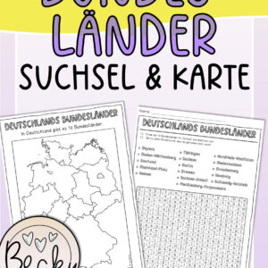 Bundesländer Deutschlands (Suchsel und Karte)