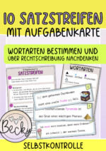 Übungen mit Satzstreifen (Set 4)