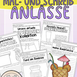 Kreative Mal- und Schreibanlässe für den Sommer