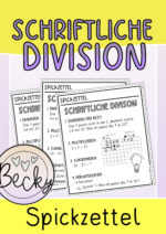 Schriftliche Division: Spickzettel