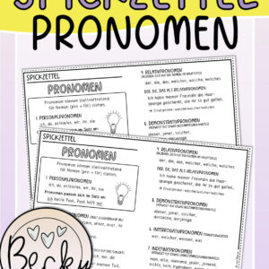 Spickzettel Pronomen