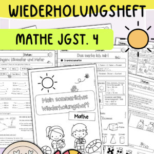 Wiederholungsheft Mathe Klasse 4 (Sommer)