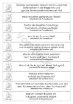 Bücherdetektive: Lesekonferenz zu den Teilen eines Buches (Lektüre) – Bild 3