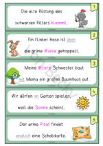 Übungen mit Satzstreifen (Set 2) – Bild 2