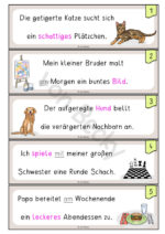 Übungen mit Satzstreifen (Set 1) – Bild 3