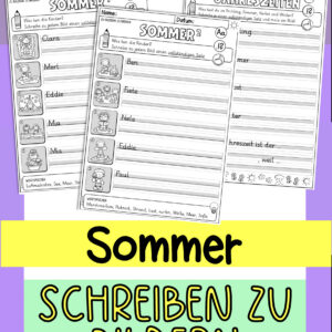 Schreiben zu Bildern Sommer