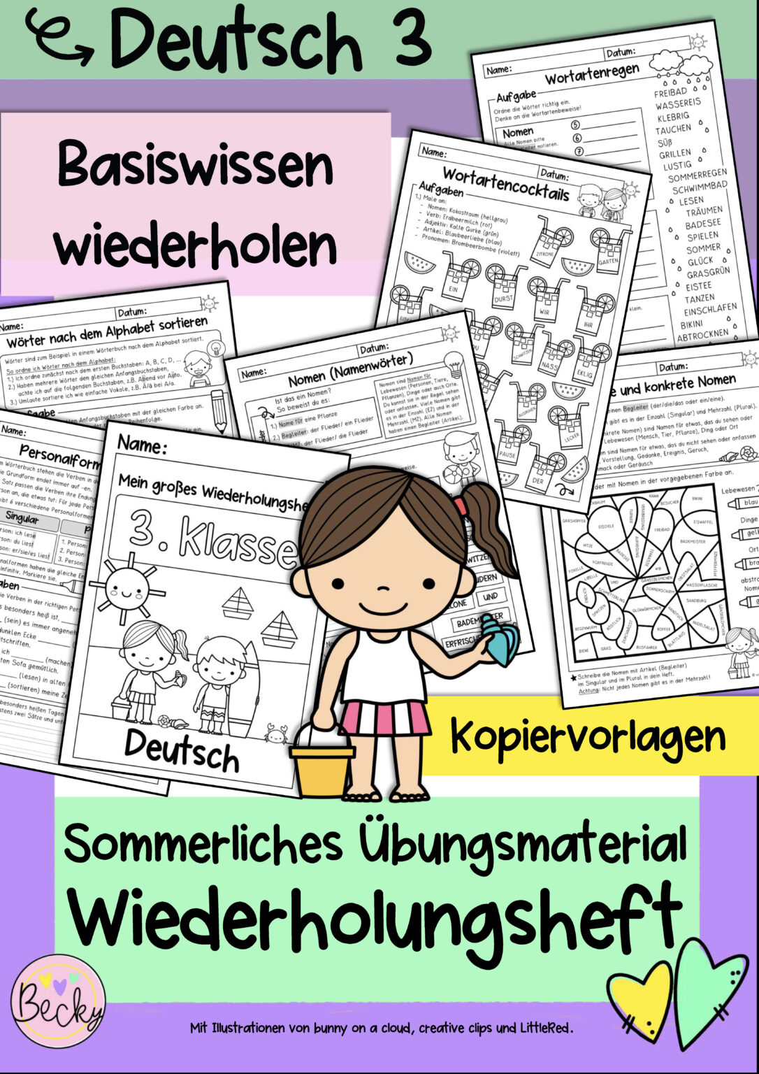 Wiederholungsheft Deutsch Klasse 3 | Becky