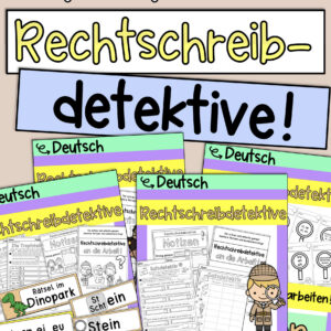 Sparpaket: Rechtschreibdetektive