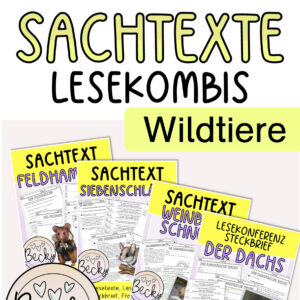 Sparpaket: Sachtexte zu Wildtieren (Lesekombis)
